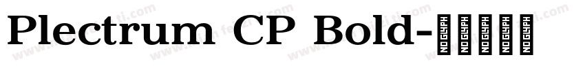 Plectrum CP Bold字体转换